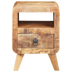Cabinet Nightstand Side End Table, Solid Wood Legs, 11.8"x11.8"x16.1", Bedroom Furniture
