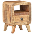 Cabinet Nightstand Side End Table, Solid Wood Legs, 11.8"x11.8"x16.1", Bedroom Furniture