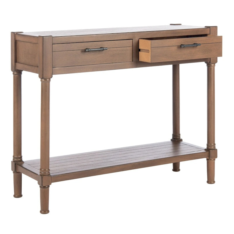 SAFAVIEH Phillis 2-Drawer Console Table - 35.5 W x 13 L x 29.5 H - 36Wx13Dx30H
