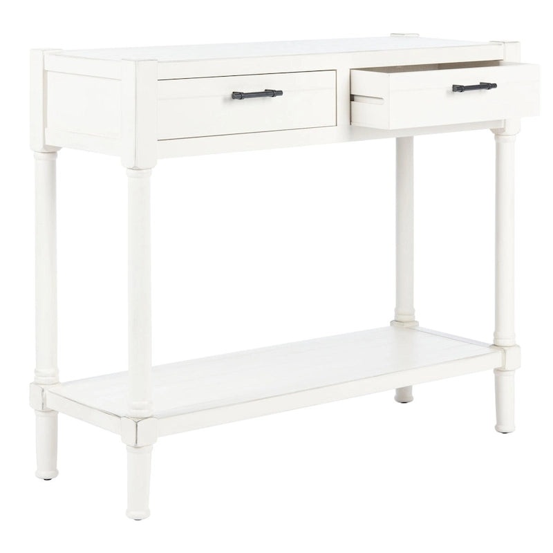 SAFAVIEH Phillis 2-Drawer Console Table - 35.5 W x 13 L x 29.5 H - 36Wx13Dx30H