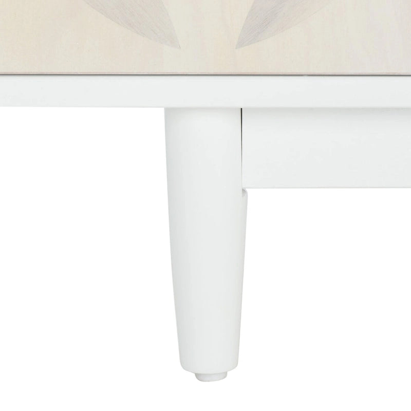 SAFAVIEH Krysta 3 Shelf Patterned Media Stand - 54 W x 15 D x 22 H - 54Wx15Dx22H