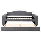 Twin Size UTeddy Fleece Daybed with Storage Armrests andTrundle