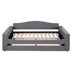 Twin Size UTeddy Fleece Daybed with Storage Armrests andTrundle