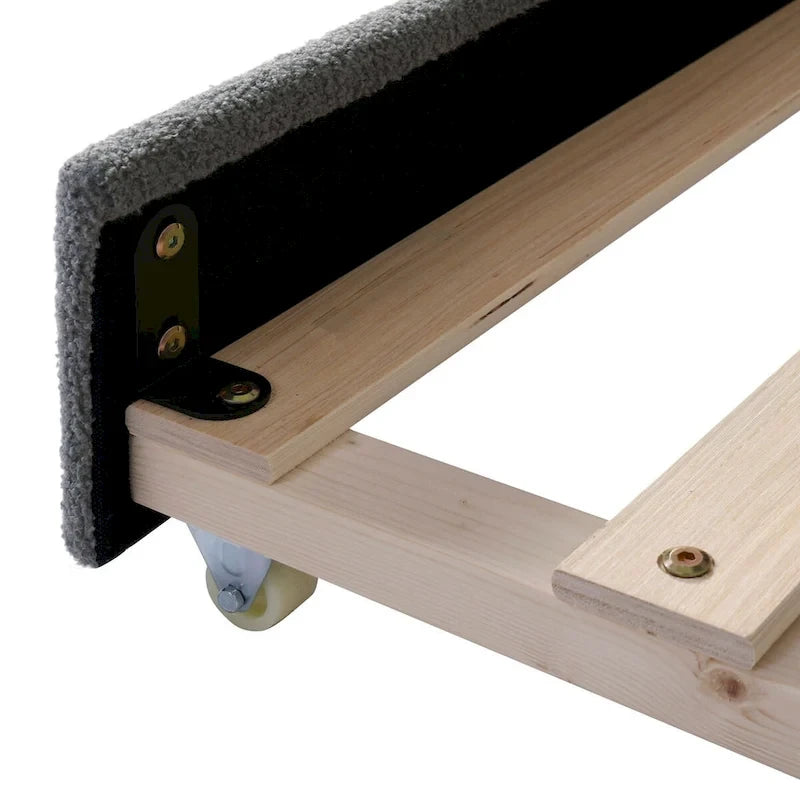 Twin Size UTeddy Fleece Daybed with Storage Armrests andTrundle