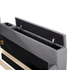 Twin Size UTeddy Fleece Daybed with Storage Armrests andTrundle