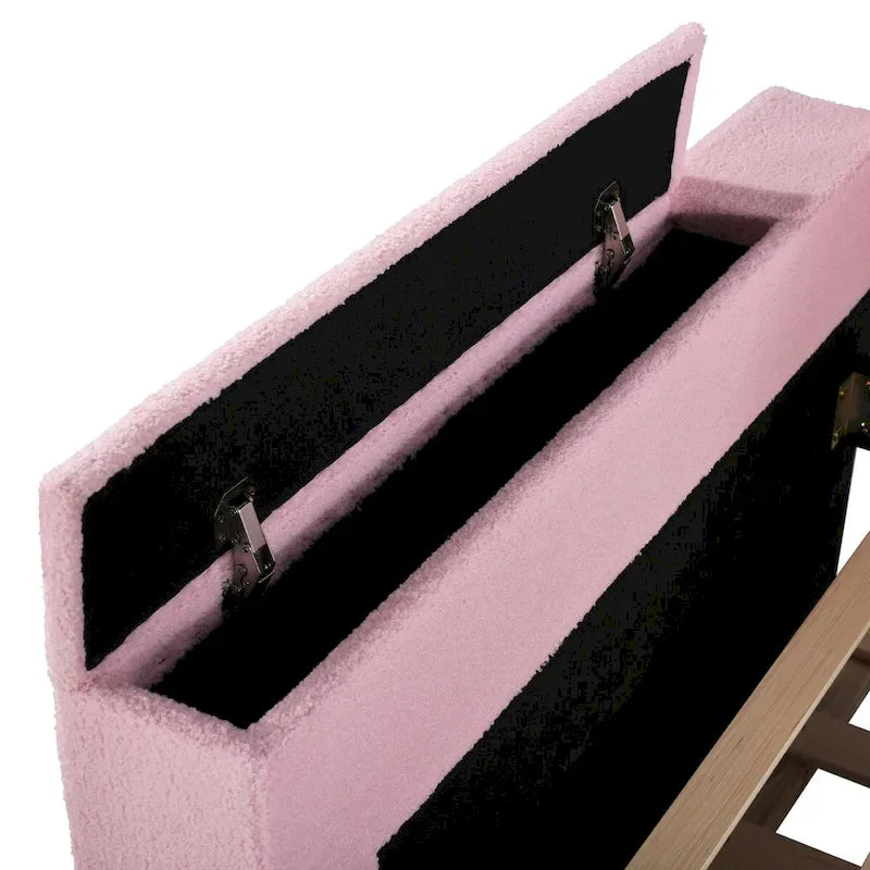 Twin Size UTeddy Fleece Daybed with Storage Armrests andTrundle