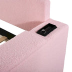 Twin Size UTeddy Fleece Daybed with Storage Armrests andTrundle