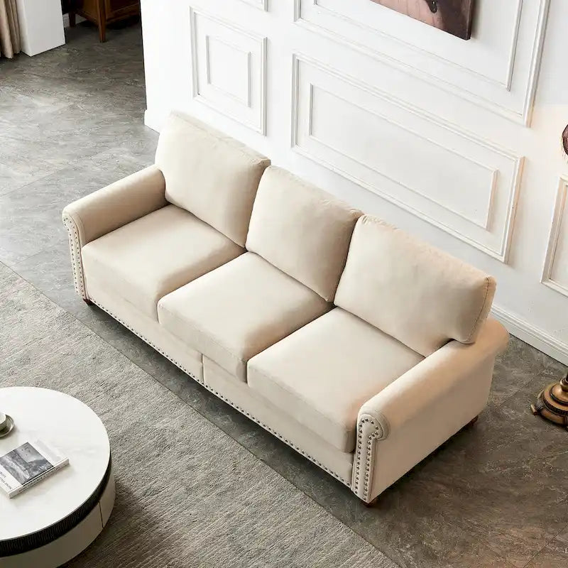 Linen Fabric Upholstery Sofa With Storage