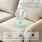 Linen Fabric Upholstery Sofa With Storage