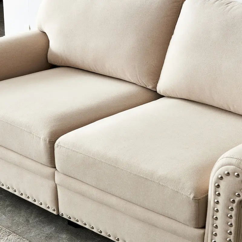 Linen Fabric Upholstery Sofa With Storage