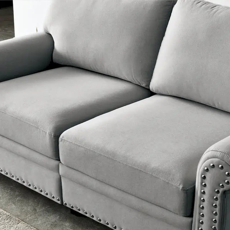 Linen Fabric Upholstery Sofa With Storage