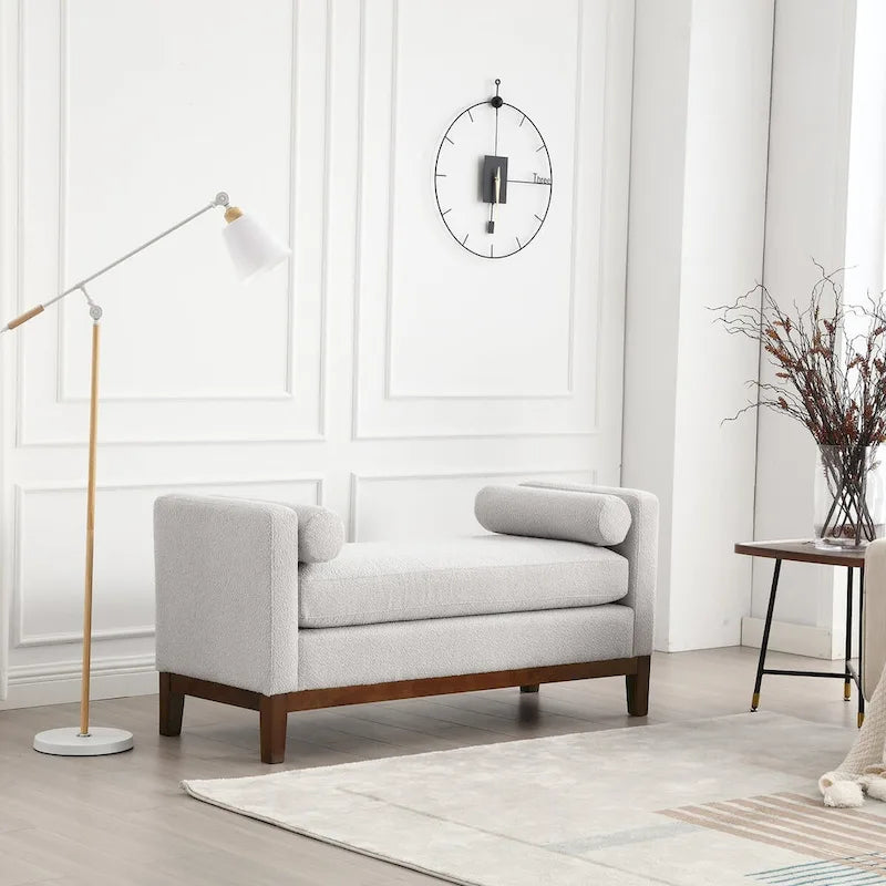 Elegant Upholstered Bench for End of Bed and Living Room