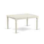 5 Piece Dining Table Set- a Rectangle Kitchen Table and 4 Kitchen Dining Chairs, Linen White