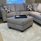 Duleek 3-Piece Living Room Set, Herringbone Silver