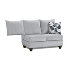 Duleek 3-Piece Living Room Set, Herringbone Silver