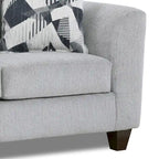 Duleek 3-Piece Living Room Set, Herringbone Silver
