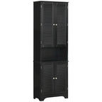 Tall Narrow Bathroom Storage Cabinet w/Doors and Shelf Adjustability