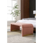 Bench With Gold Metal Legs