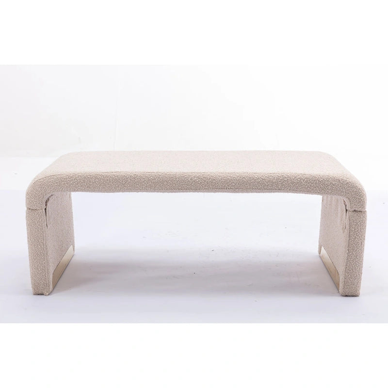 Bench With Gold Metal Legs