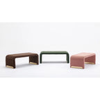 Bench With Gold Metal Legs