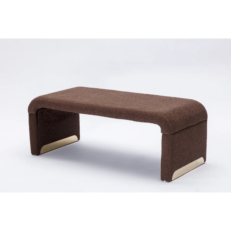 Bench With Gold Metal Legs