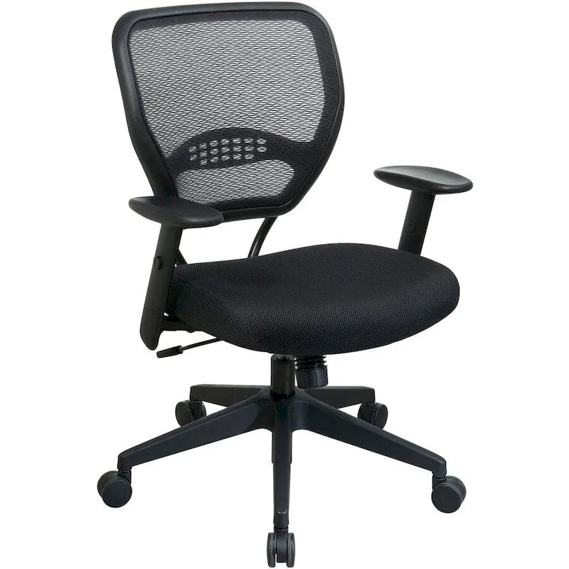 Managerial Low-Back Chair, 27x26-1/2x42, Black