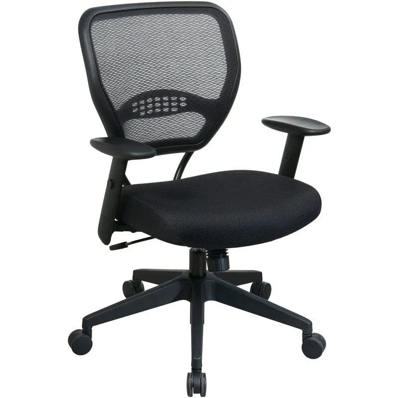 Managerial Low-Back Chair, 27x26-1/2x42, Black